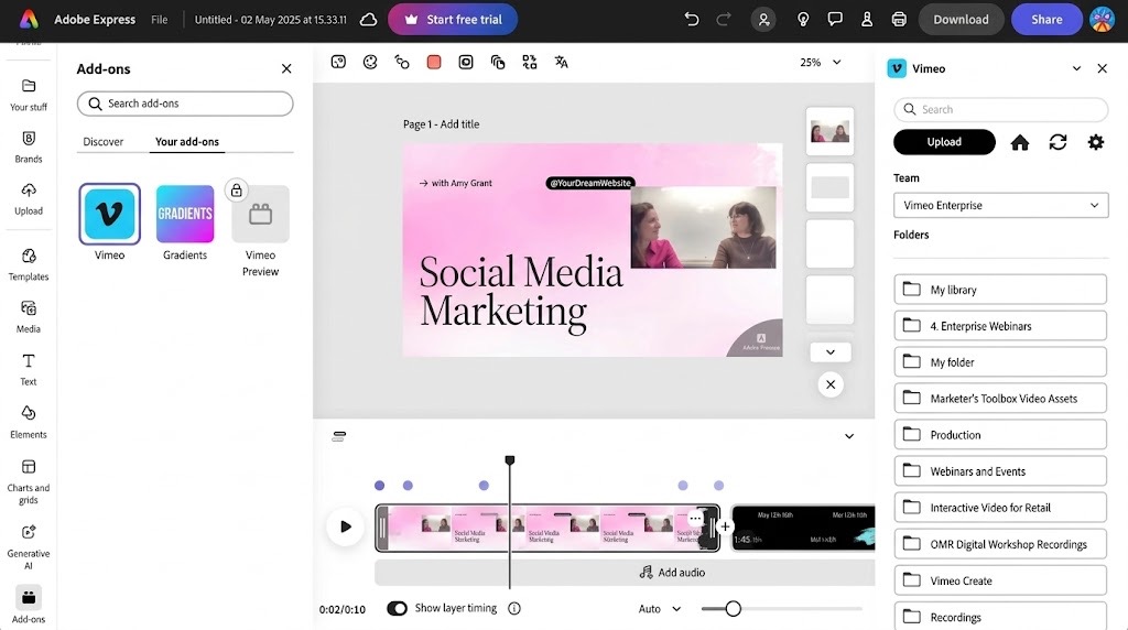 Adobe Express Editor